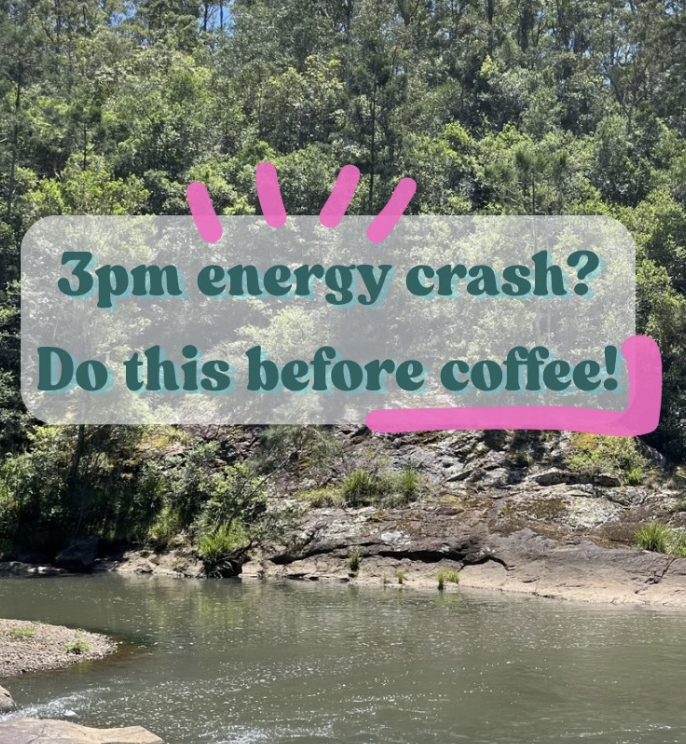 Natural health tips for afternoon energy crash from naturopath Amy Angus